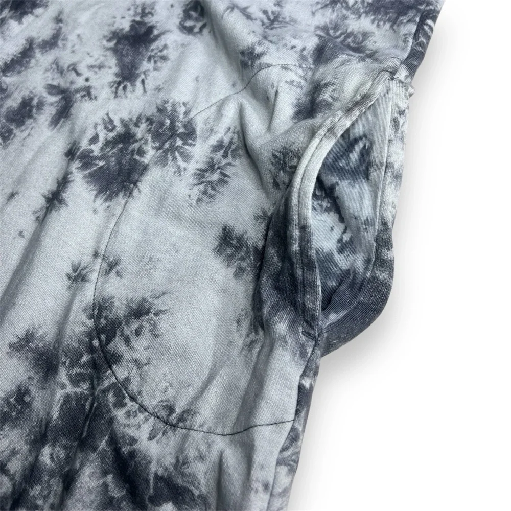 Chicos Zenergy Tie Dye Sweatshirt Dress Women’s XL 16/18 Lace Up Back Pockets 3 - Picture 7 of 11